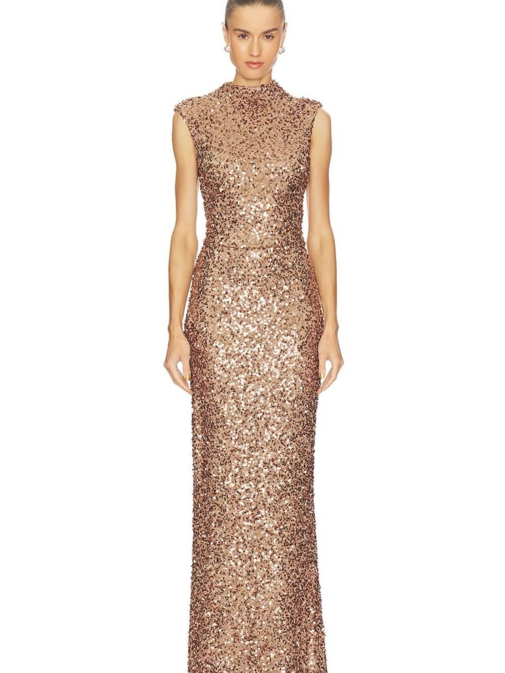 Emma Maxi Dress in Bronze - Camila Coehlo